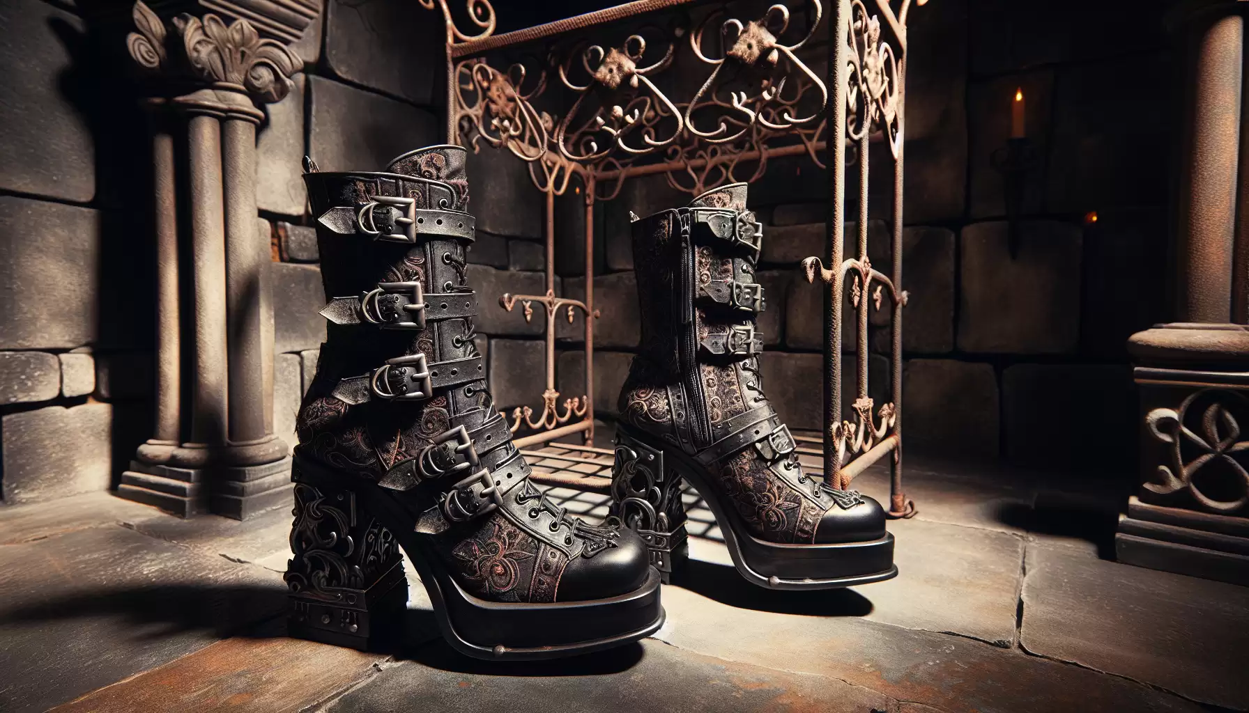 Mystische Gothic Stiefel