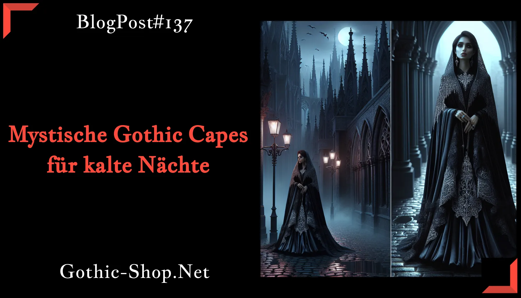 Mystische Gothic Capes für kalte Nächte