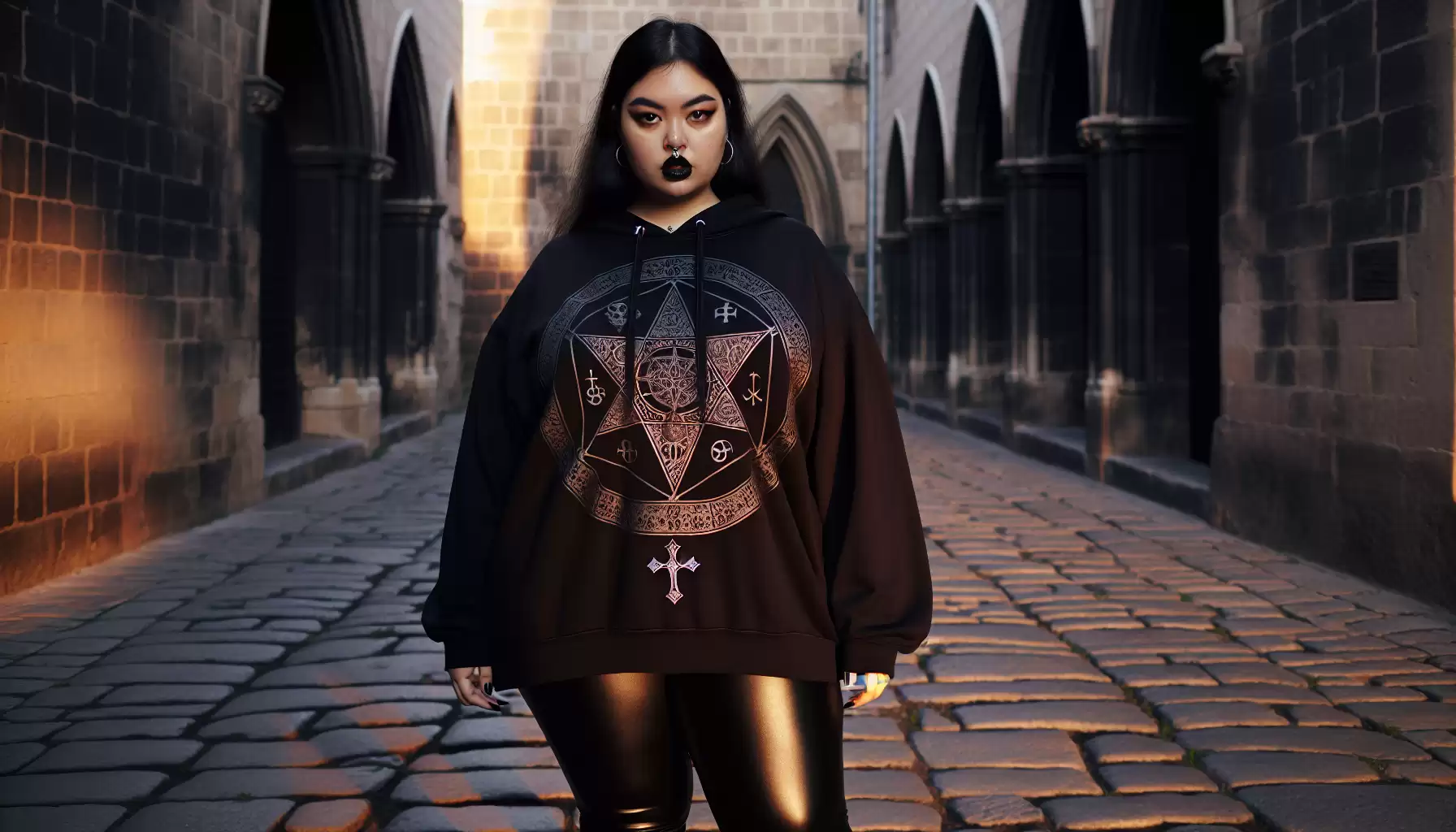 Casual Gothik-Straßenmode