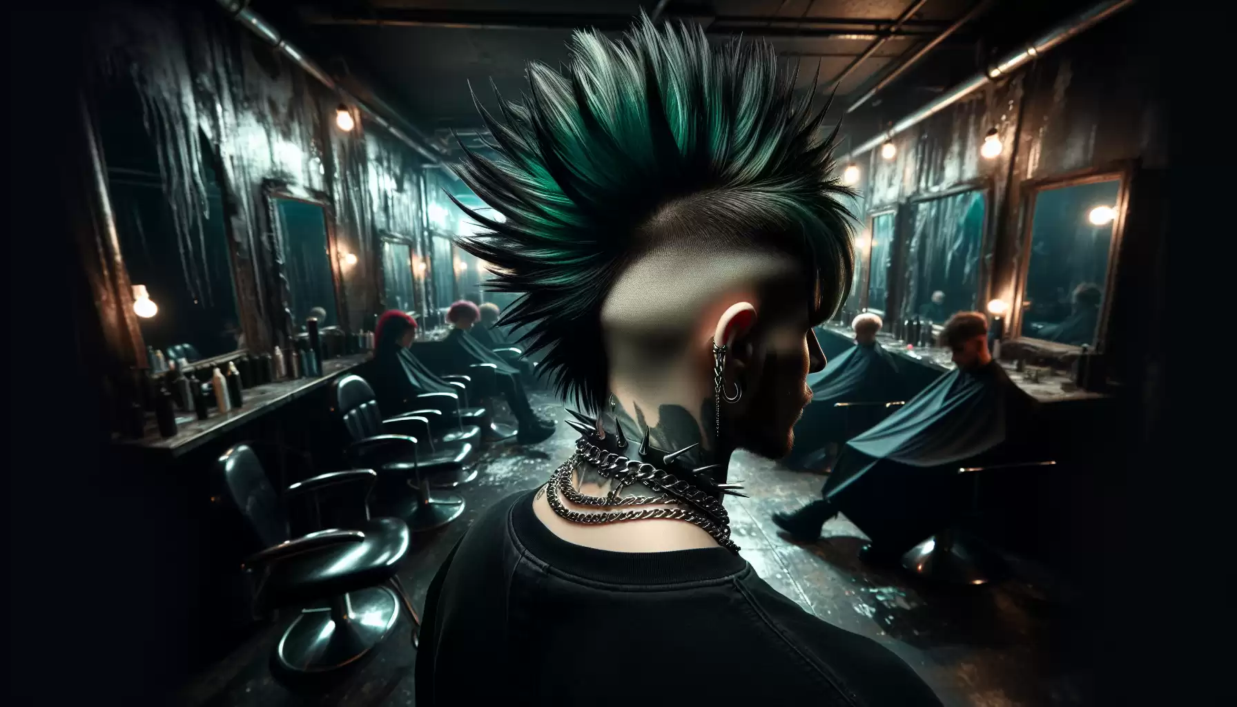 Punkiger Undercut mit Spitzen