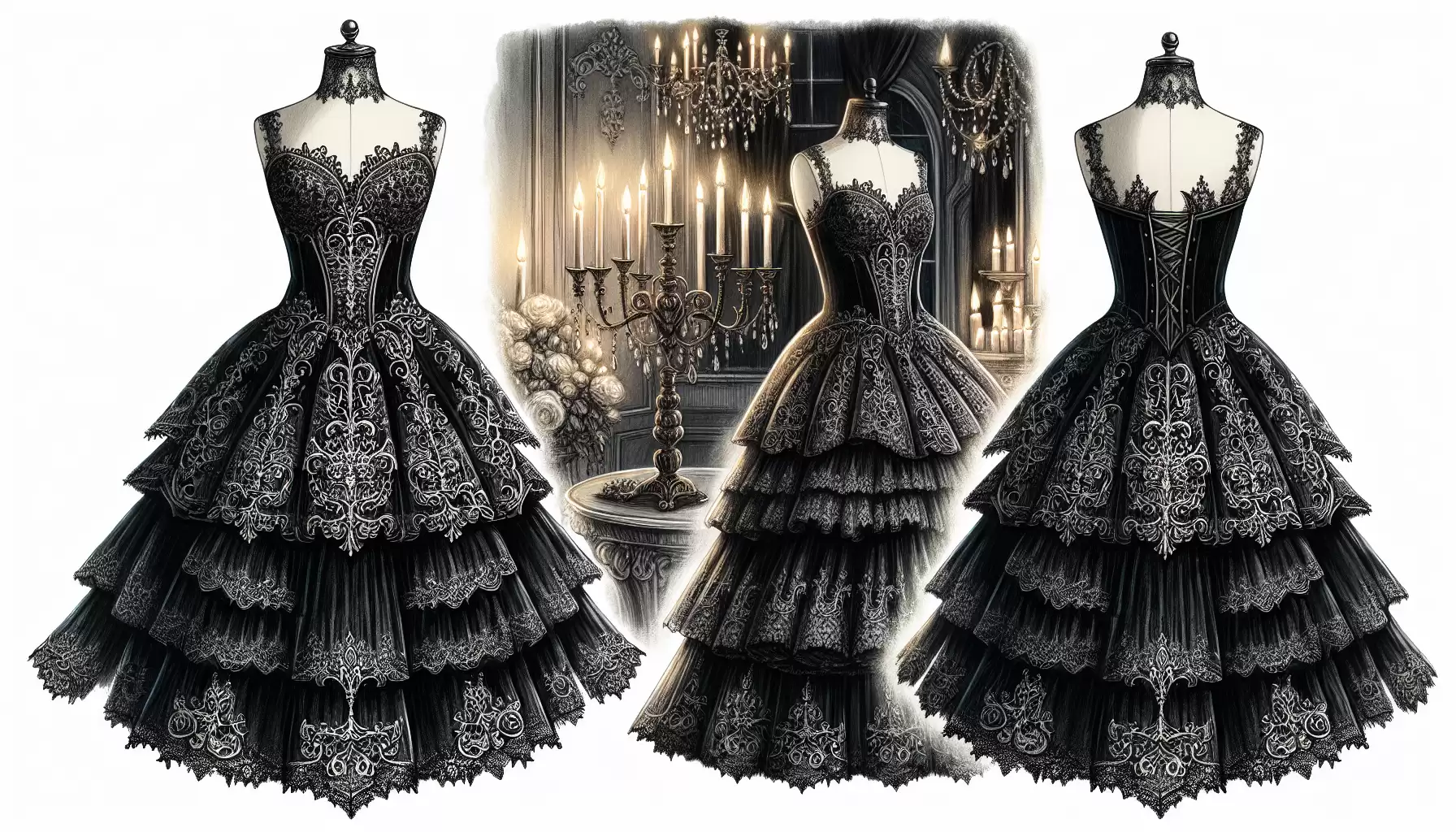Romantische Gothic Kleider