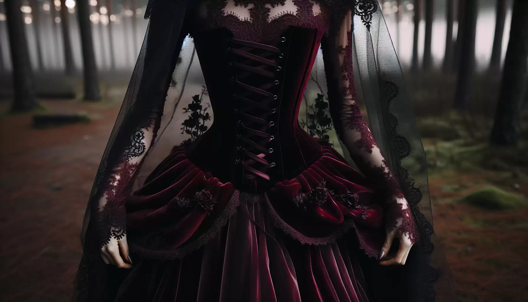 Romantisches Kleid mit Schleier
