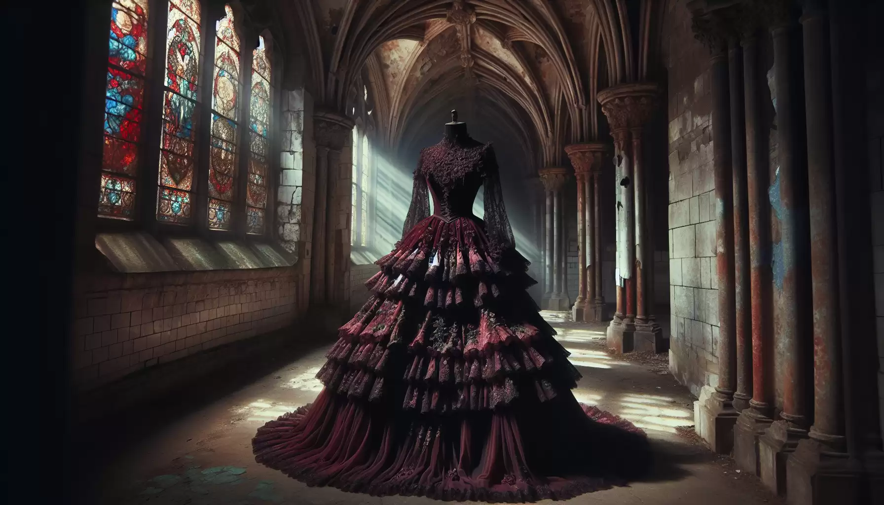 Romantisches RĂĽschenkleid