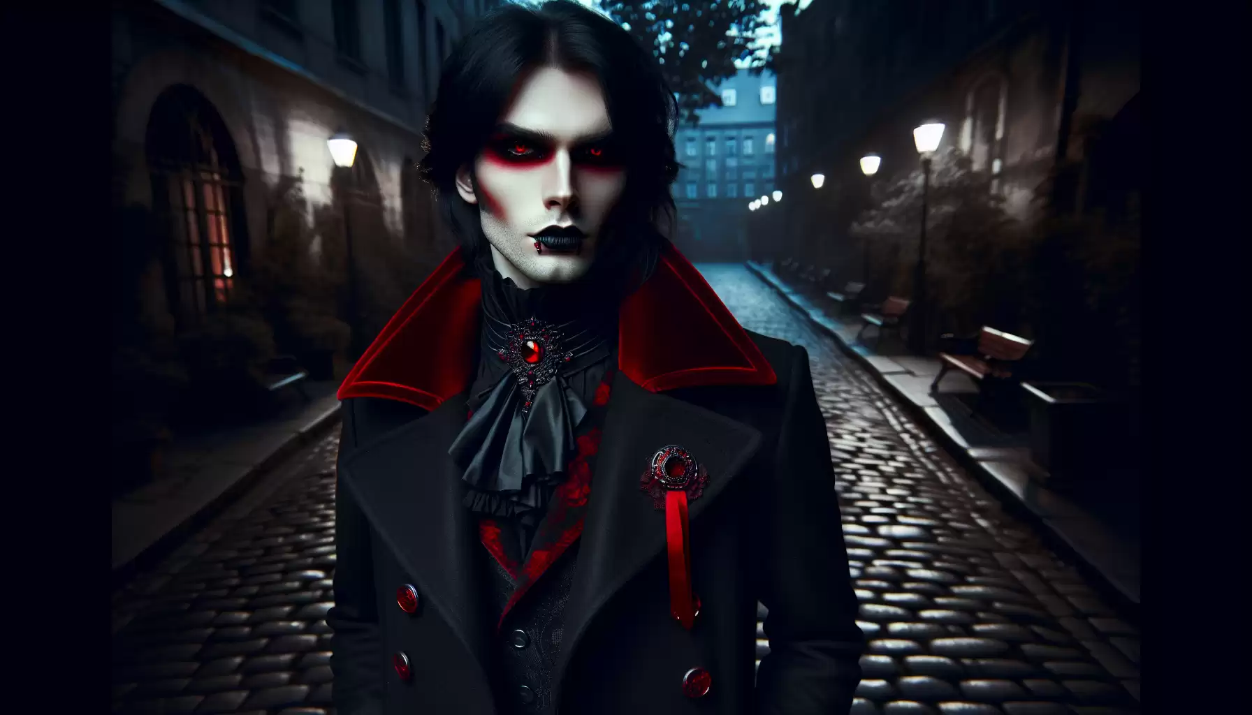 Rote Akzente in Goth