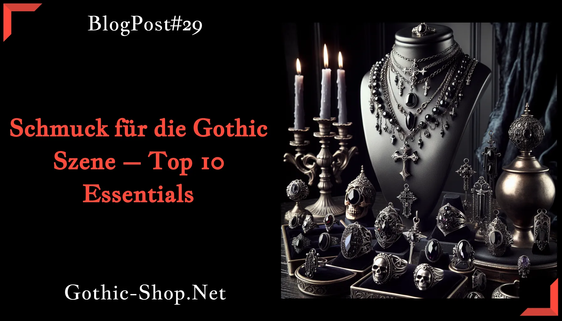 Schmuck für die Gothic Szene – Top 10 Essentials