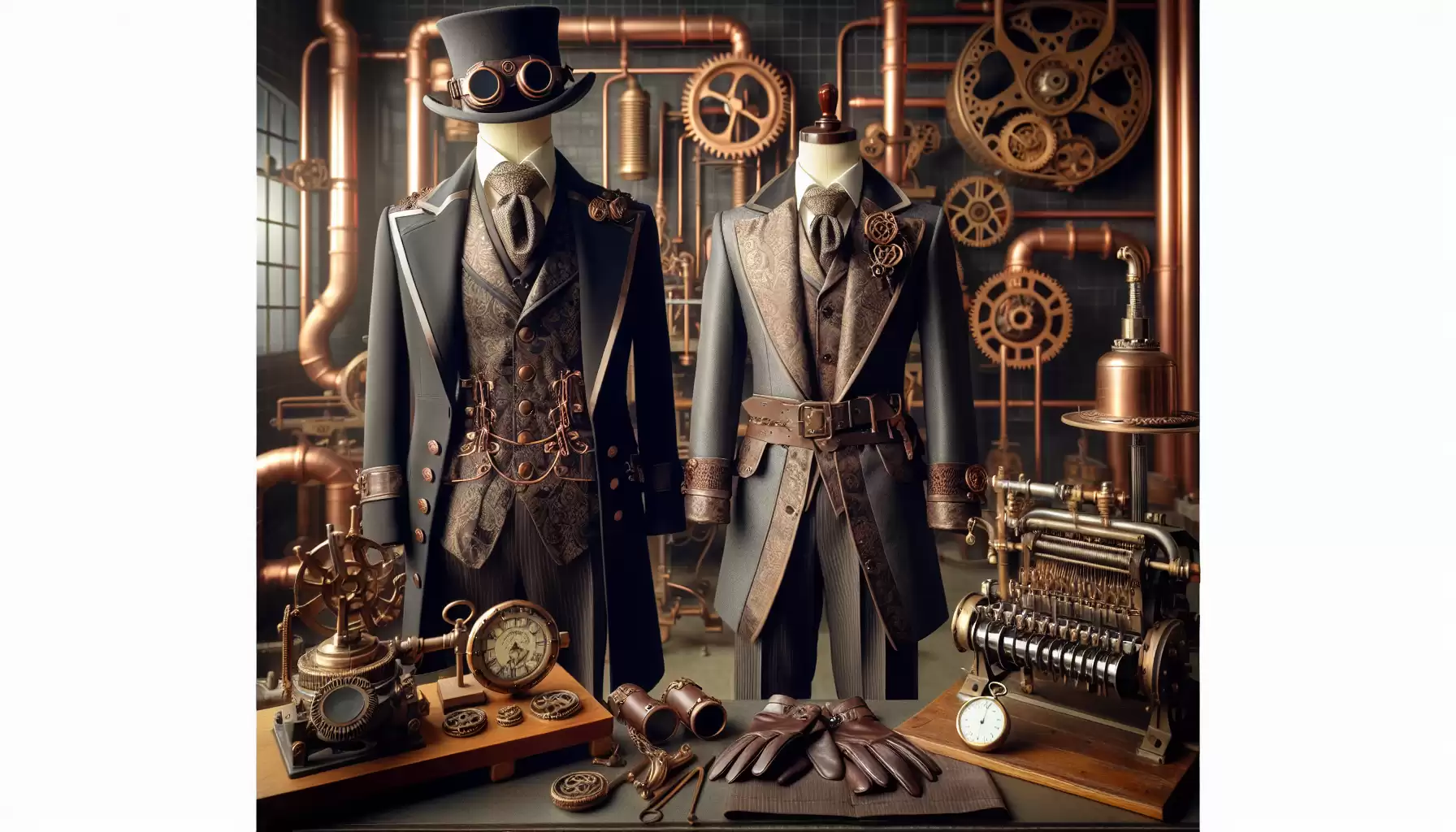 Steampunk-Kleidung und Accessoires