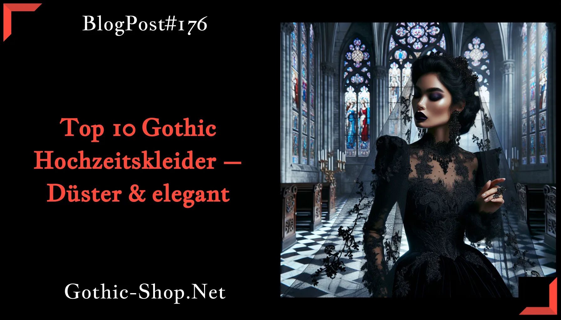 Top 10 Gothic Hochzeitskleider – Düster & elegant