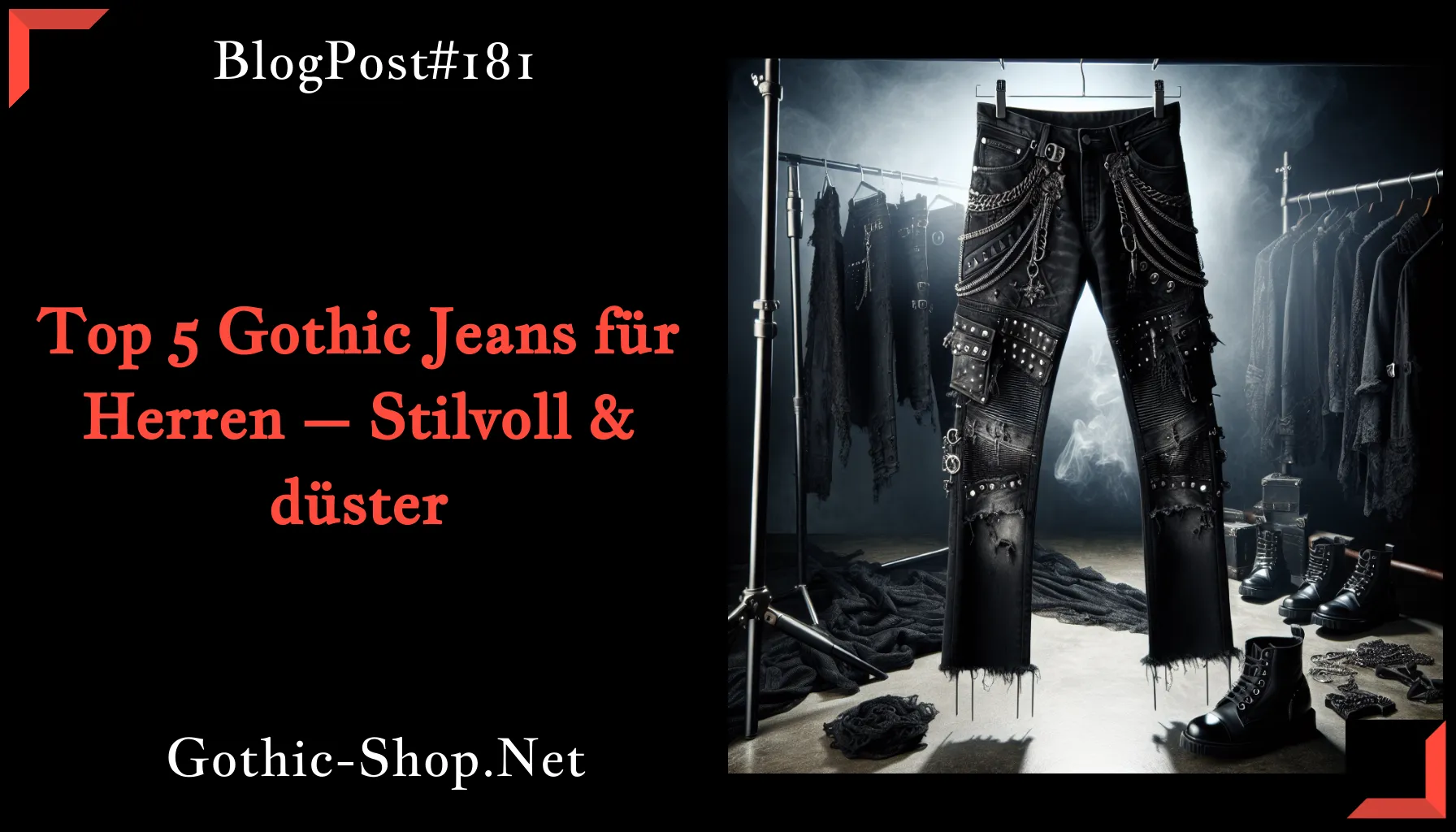 Top 5 Gothic Jeans für Herren – Stilvoll & düster