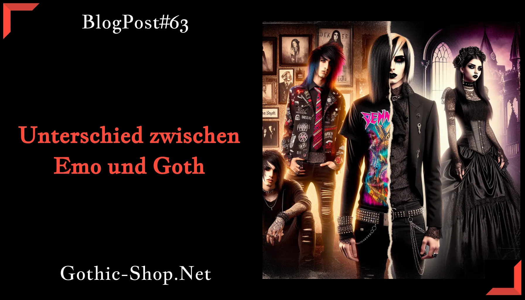 Unterschied zwischen Emo und Goth