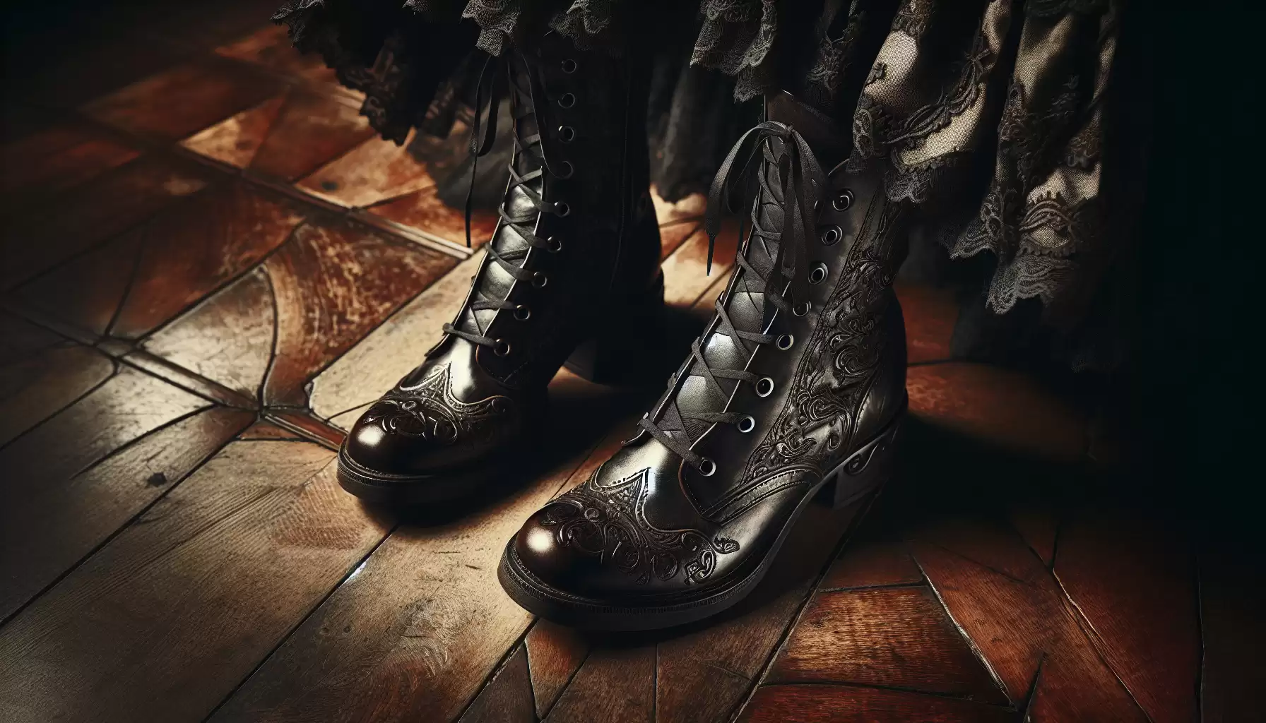 Viktorianische Stiefel-Stilisierung