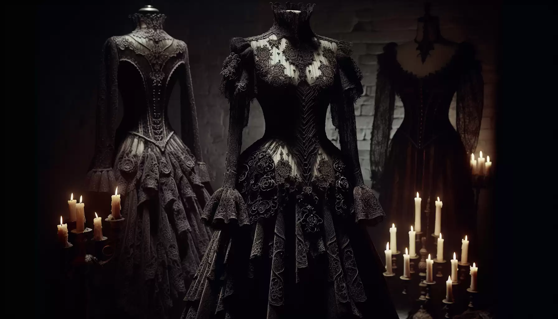 Elegante Viktorianische Robe