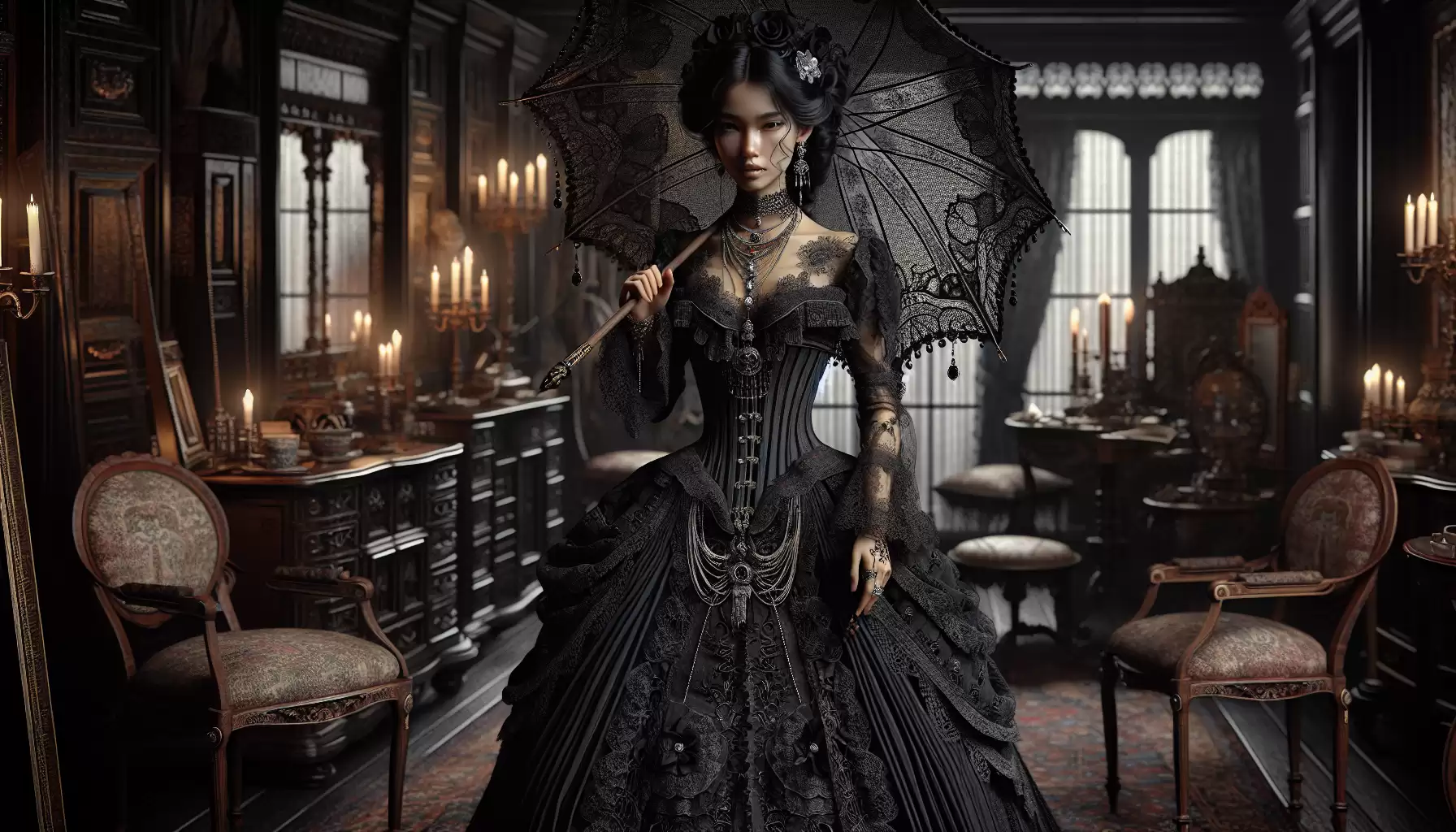 Viktorianische Gothic Mode