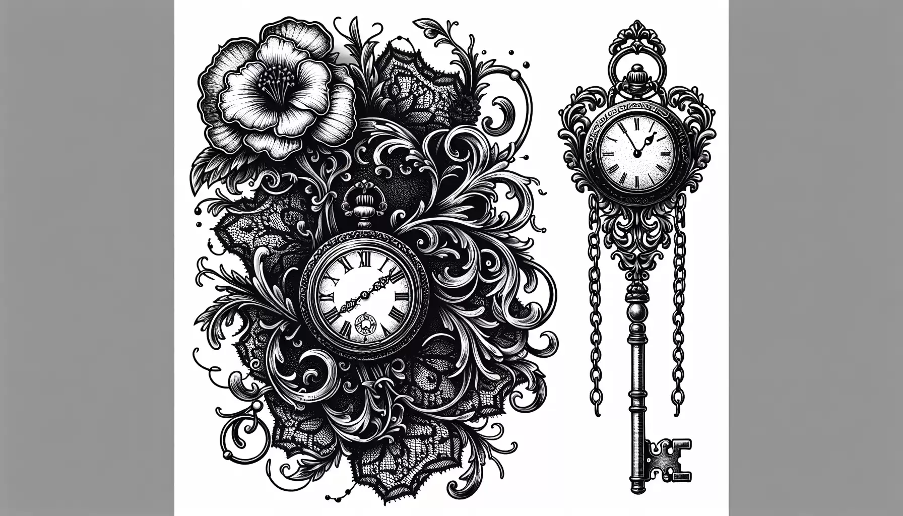 Viktorianische Gothic-Motiven